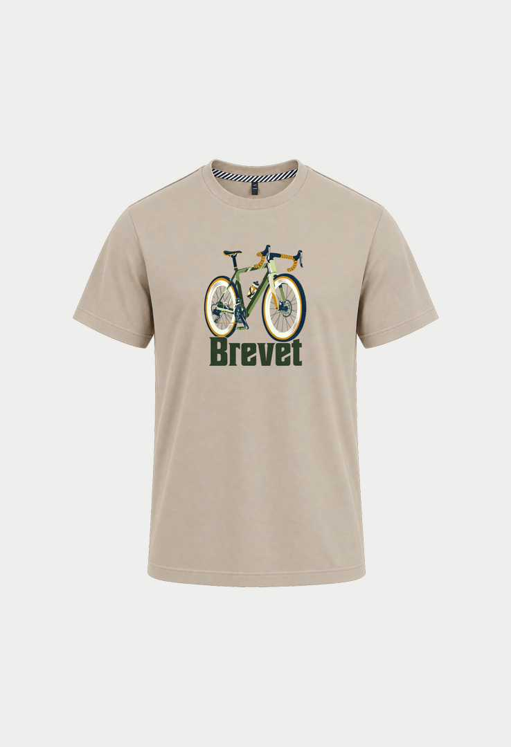 Print-T-Shirt "Brevet "aus Modal und Baumwolle