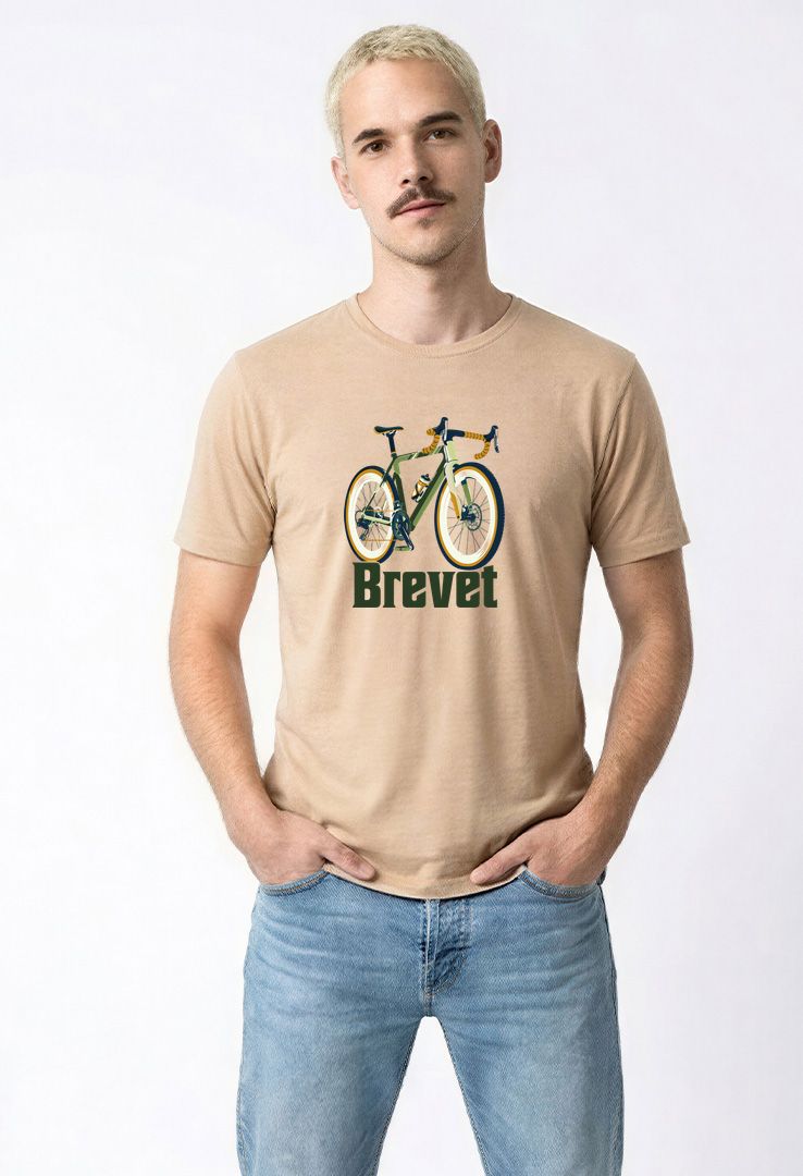 Print-T-Shirt Brevet aus Modal und Baumwolle
