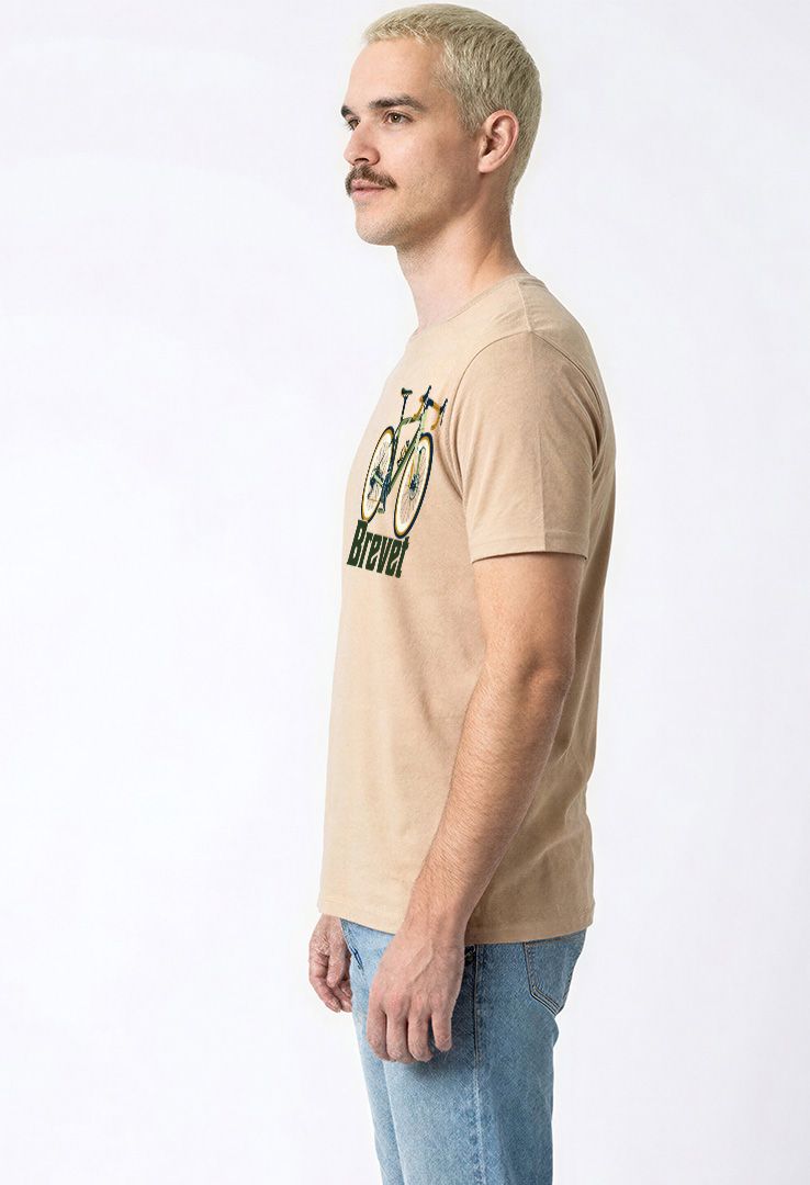 Print-T-Shirt Brevet aus Modal und Baumwolle