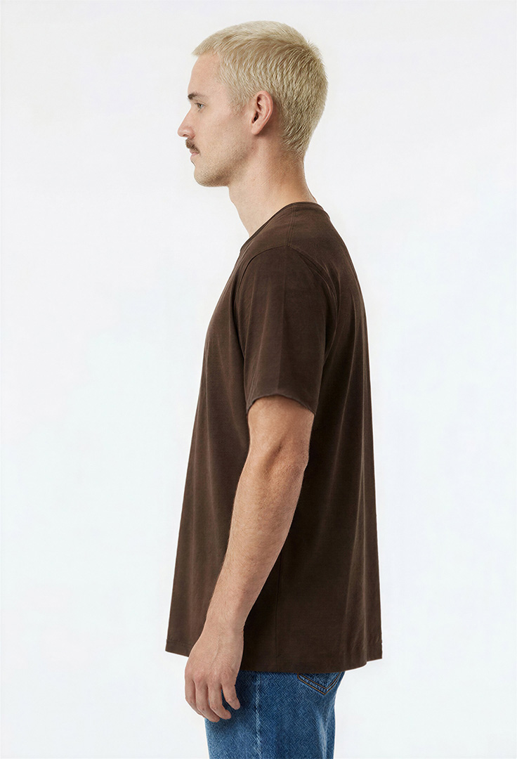 Print-T-Shirt CHASE THE LINE aus Modal und Baumwolle