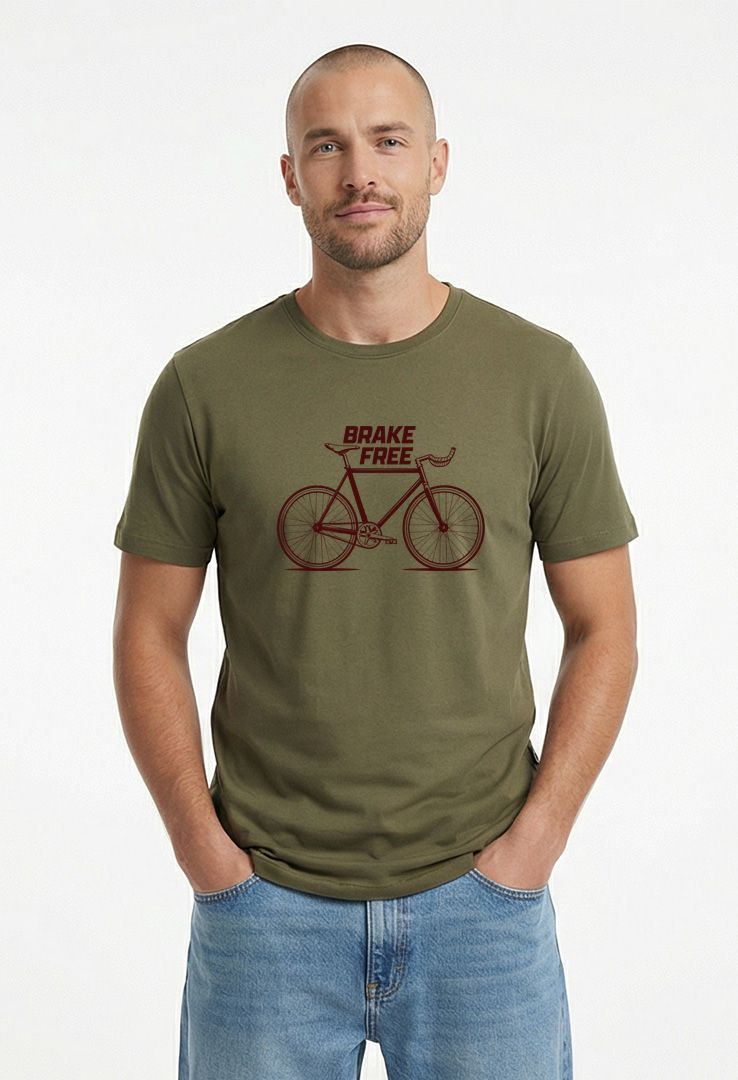 Print-T-Shirt Brake Free aus Modal und Baumwolle