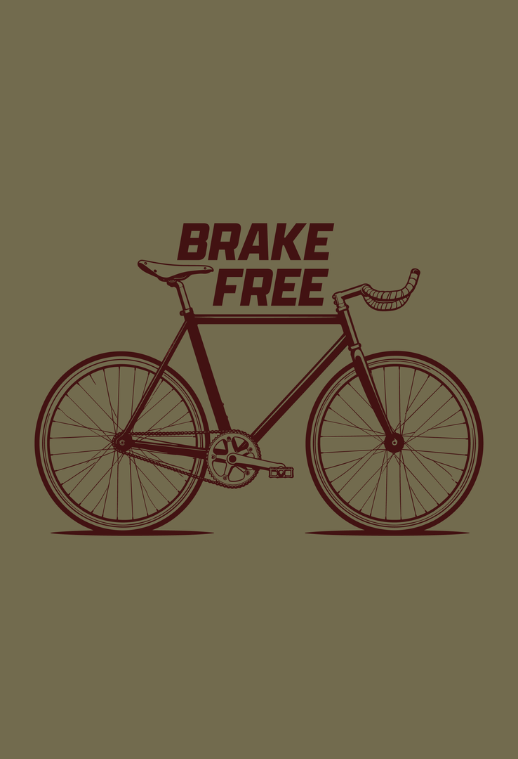 Print-T-Shirt Brake Free aus Modal und Baumwolle
