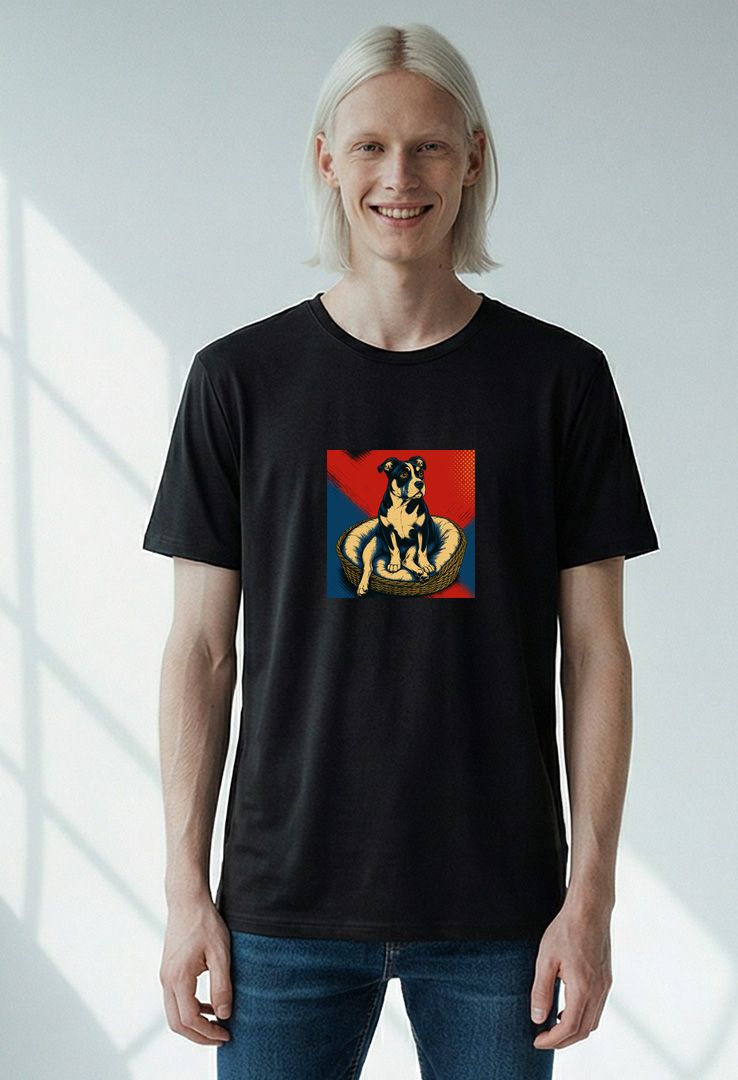 Print-T-Shirt GOOD BOY aus Modal und Baumwolle