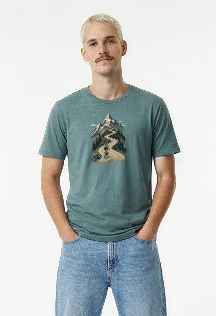 Print-T-Shirt Chasing Summits aus Modal und Baumwolle