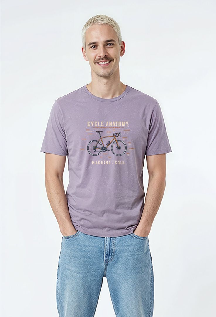 Print-T-Shirt Cycle Anatomy aus Modal und Baumwolle