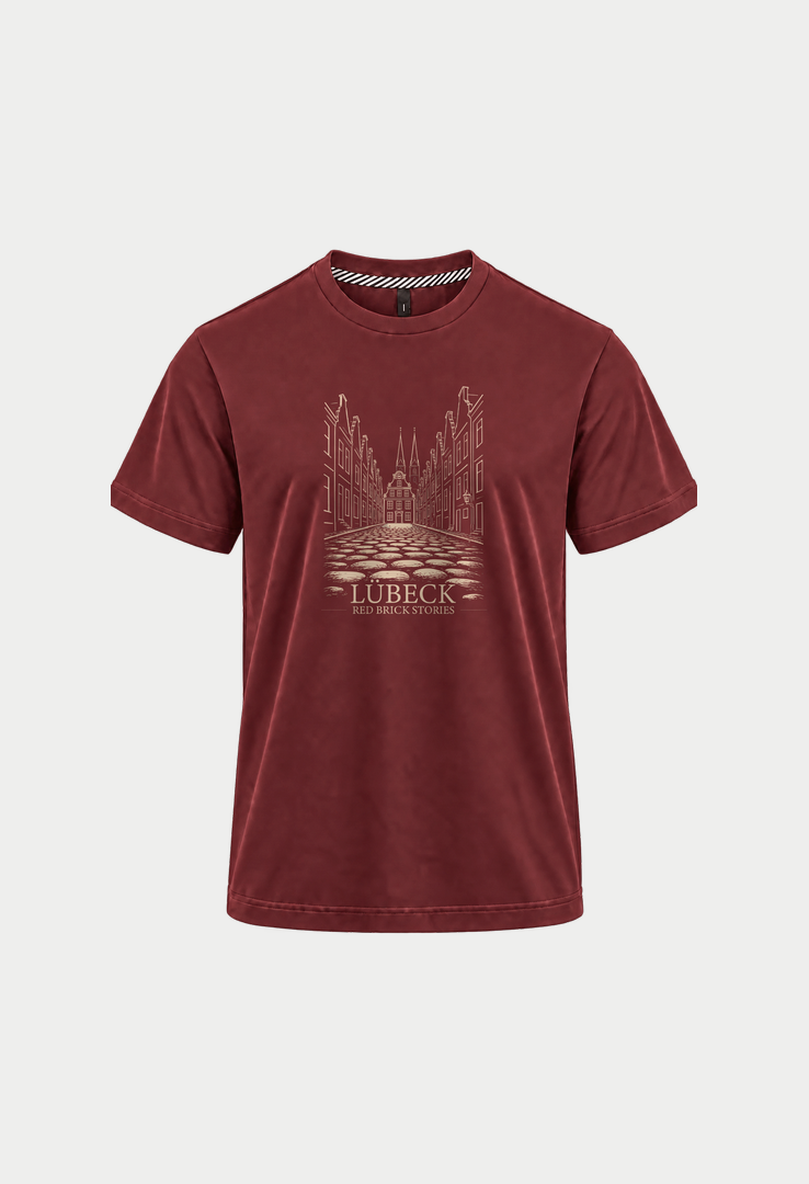 Print-T-Shirt Red Brick Stories