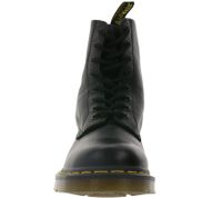 Dr. Martens 1460 Echtleder-Stiefel komfortable Schnür-Schuhe mit gelben Nähten 13512006 Schwarz