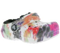 chaussures crocs classiques doublées tie-dye pour enfants sabots doublés avec double crocs confort coloré