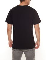 BAD+MAD Berlin Tee men s cotton T-shirt with colorful front print crew neck shirt BMTR002 black