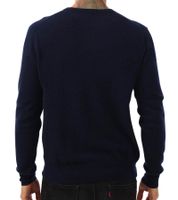 KKS STUDIOS Pull col V pour homme en pur cachemire KK2350 26034 Marine