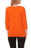 BOYSEN´S Damen Basic-Shirt 3/4 Arm mit Gummizug 87580407 Orange