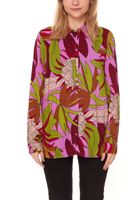 Aniston CASUAL women s leisure blouse with a floral pattern, slip-on blouse 13010835 pink/multicolored