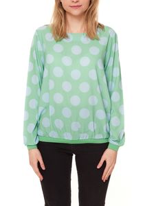 Chemise chemisier femme Aniston all-over avec imprimé à pois, près du corps 37847721 vert/bleu