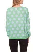 Chemise chemisier femme Aniston all-over avec imprimé à pois, près du corps 37847721 vert/bleu