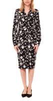 Aniston SELECTED Kleid luftiges Damen Sommer-Kleid mit Allover Blumen-Print 42093138 Schwarz/Braun