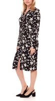 Aniston SELECTED Kleid luftiges Damen Sommer-Kleid mit Allover Blumen-Print 42093138 Schwarz/Braun