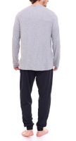 Conjunto de pijama de hombre AM Legend Pijama de 2 piezas de cuadros o liso IAN MPJ 23 negro, marino, gris en diferentes modelos