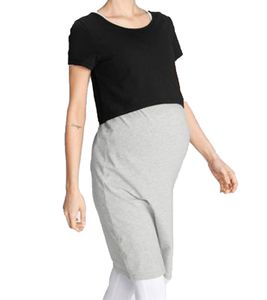 abito premaman da donna nove 9 mesi abito gravidanza con maglietta 40603941 grigio/nero