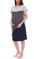 nine 9 months women's maternity dress asymmetrical pregnancy dress 32879759 grey/blue