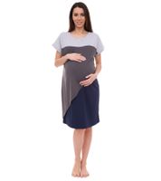 nine 9 months women's maternity dress asymmetrical pregnancy dress 32879759 grey/blue