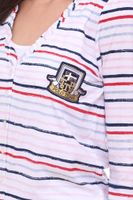 TOM TAILOR Conjunto de camiseta camisa de verano para mujer y top de algodón 34300140 blanco/azul/rojo
