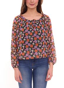 Blusa estiva da donna Aniston CASUAL con stampa floreale all-over, blusa slip-on leggera 85979832 multicolore
