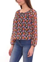 Blusa estiva da donna Aniston CASUAL con stampa floreale all-over, blusa slip-on leggera 85979832 multicolore