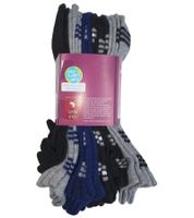 12 paia di calze di cotone stile TRUE con cintura comoda, calze sostenibili per tutti i giorni con diversi modelli nero/grigio/blu