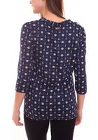 TOM TAILOR Conjunto de camiseta camisa de verano para mujer y top de algodón 21882004 blanco/azul