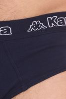 Kappa slip pour homme avec sous-vêtement en coton stretch avec ceinture logo 711167 bleu foncé