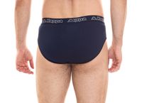 Kappa slip pour homme avec sous-vêtement en coton stretch avec ceinture logo 711167 bleu foncé