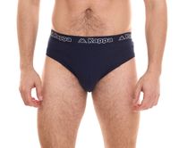 Kappa slip pour homme avec sous-vêtement en coton stretch avec ceinture logo 711167 bleu foncé