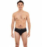 Kappa Herren Slip mit Baumwoll-Stretch Unterwäsche mit Logobund Unterhose 711167 Schwarz, Blau oder Grau