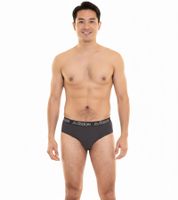 Kappa Herren Slip mit Baumwoll-Stretch Unterwäsche mit Logobund Unterhose 711167 Schwarz, Blau oder Grau