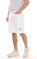 U.S. POLO ASSN. Abel Men's Chino Shorts Sustainable Cotton Bermuda Shorts Large Size 157 59799 52940 401 White