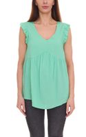 Aniston CASUAL Damen Bluse-Top schicke Sommer-Bluse mit V-Ausschnitt 57166816 Grün