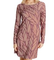 BOYSEN`S women s mini dress with all-over print, long-sleeved dress, jersey dress 92753753 red/brown