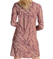 BOYSEN`S women s mini dress with all-over print, long-sleeved dress, jersey dress 92753753 red/brown