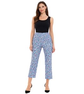 Aniston Pantalón 7/8 CASUAL de mujer, pantalón casual de verano con estampado floral 17521410 azul