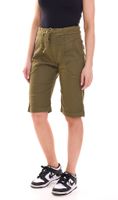 Bermudas de mujer PLEASE de tela con tirantes para anudar 45331929 Caqui