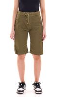 Bermudas de mujer PLEASE de tela con tirantes para anudar 45331929 Caqui