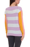 Aniston CASUAL sweater stylish women s knitted sweater in a color block look 51008313 purple/colorful