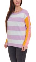 Aniston CASUAL sweater stylish women s knitted sweater in a color block look 51008313 purple/colorful