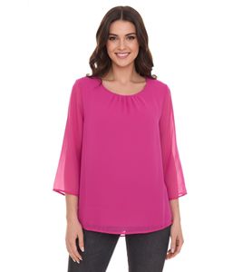 Blusa estiva alla moda da donna Aniston SELECTED con maniche a 3/4 16113300 viola