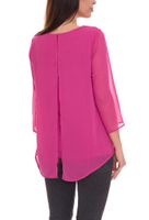 Blusa estiva alla moda da donna Aniston SELECTED con maniche a 3/4 16113300 viola