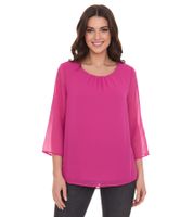 Blusa estiva alla moda da donna Aniston SELECTED con maniche a 3/4 16113300 viola