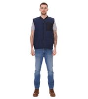 11 PROJECT PURlle men s puffer vest with quilting outdoor vest 20715253 ME 194024 dark blue
