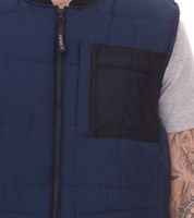 11 PROJECT PURlle men s puffer vest with quilting outdoor vest 20715253 ME 194024 dark blue