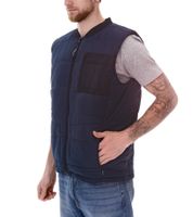 11 PROJECT PURlle men s puffer vest with quilting outdoor vest 20715253 ME 194024 dark blue