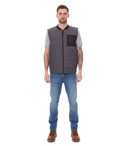 11 PROJECT PURlle gilet imbottito da uomo con trapuntatura gilet outdoor 20715253 ME 193910 grigio